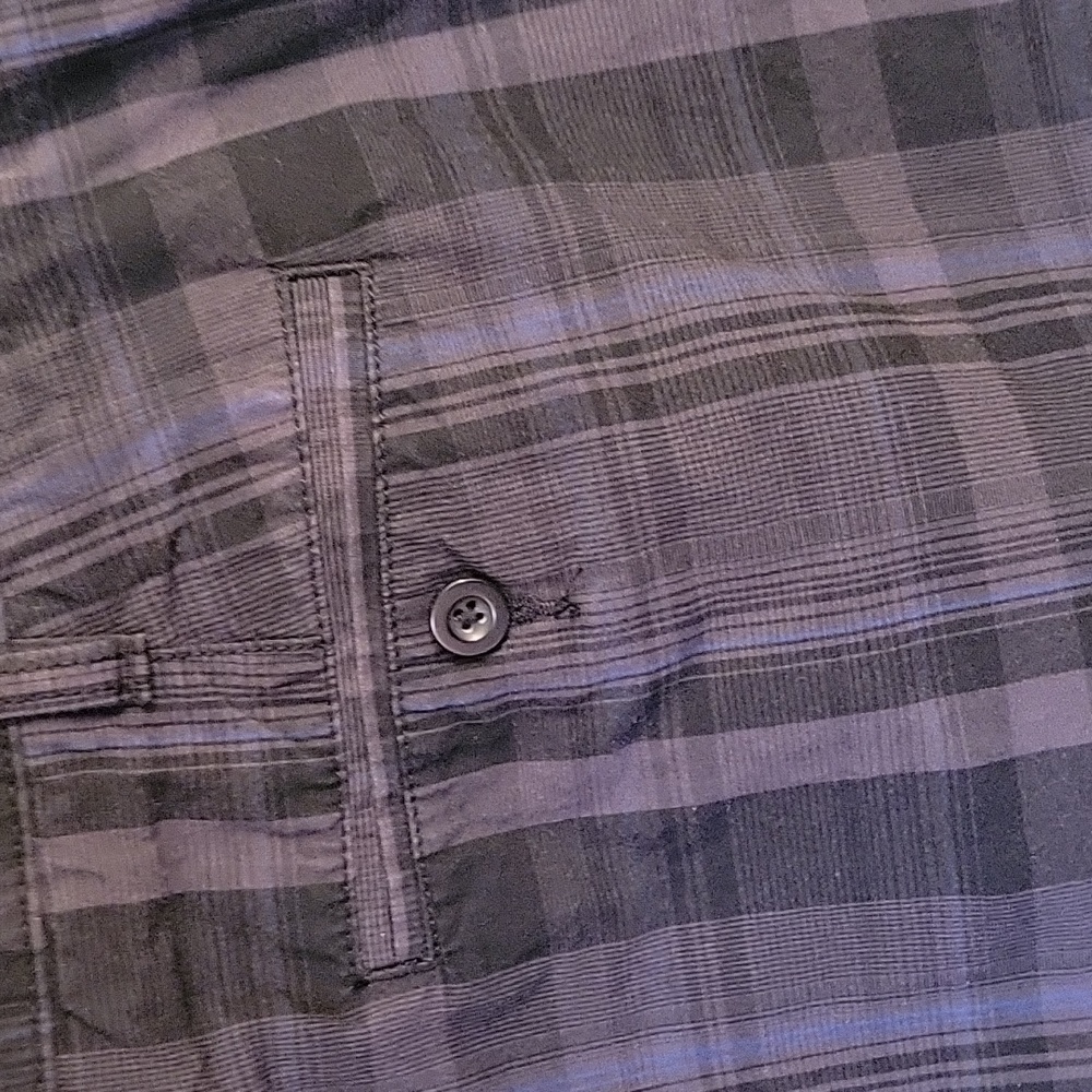 Apt 9 mens casual shorts no pleats Black Plaid Size 42 - Picture 7 of 11